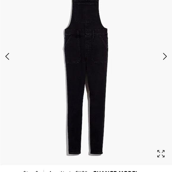 Madewell Skinny Overalls in Lunar Wash - Picture 4 of 6